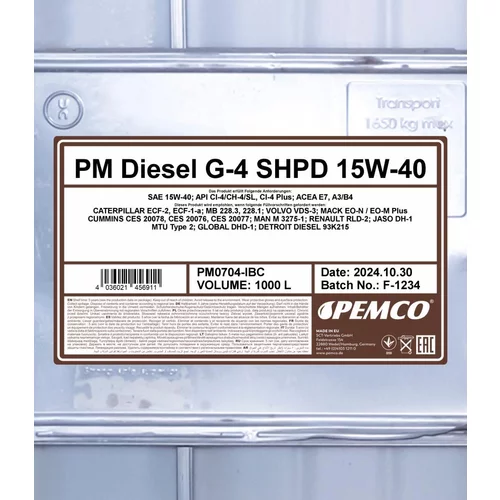 Motorový olej SCT - MANNOL PM0704-IBC (SCT Mannol) - obr. 1