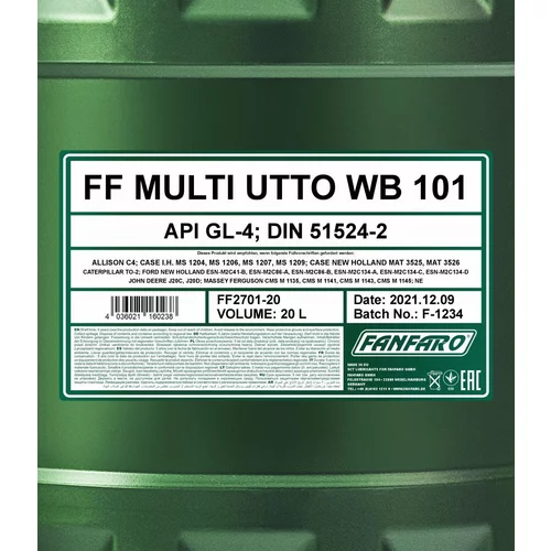 Motorový olej SCT - MANNOL FF2701-20 (SCT Mannol) - obr. 1