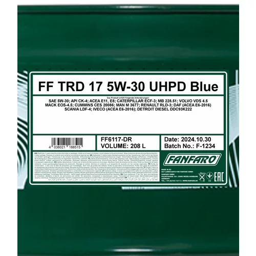 Motorový olej SCT - MANNOL FF6117-DR (SCT Mannol) - obr. 1