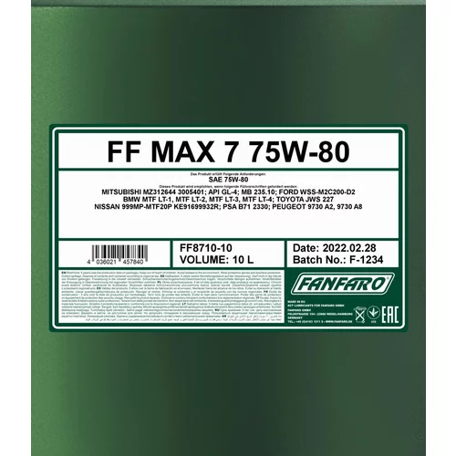 Olej do prevodovky SCT - MANNOL FF8710-10 (SCT Mannol) - obr. 1