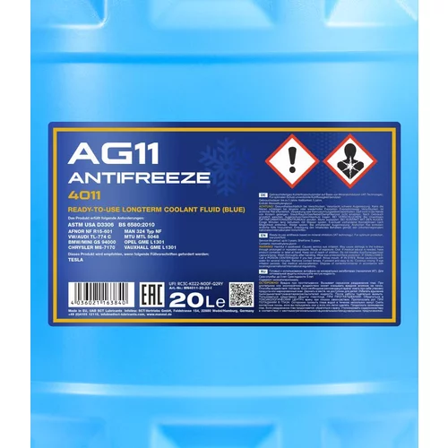 Nemrznúca kvapalina SCT - MANNOL MN4011-20 20L (SCT Mannol) - obr. 1