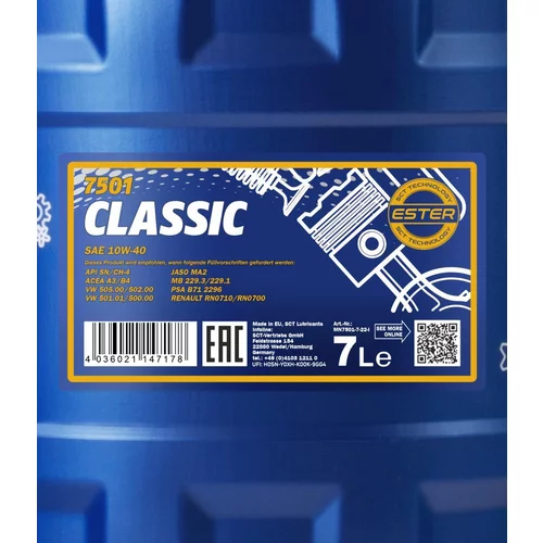 Motorový olej SCT - MANNOL MN7501-7 (SCT Mannol) - obr. 1