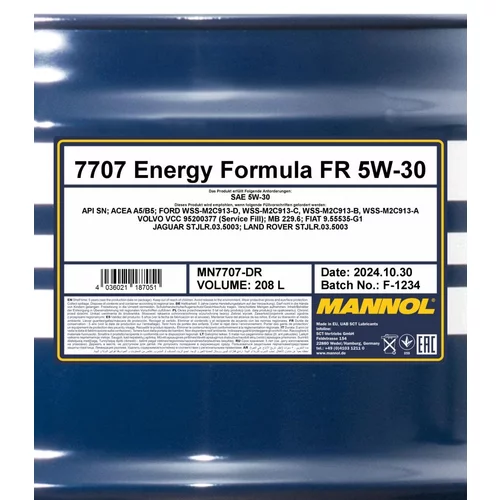Motorový olej SCT - MANNOL MN7707-DR (SCT Mannol) - obr. 1