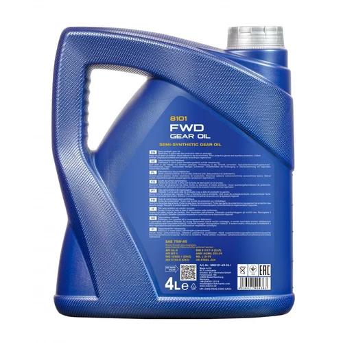 Prevodový olej MANNOL 8101 FWD GETRIEBEOEL 75W-85 4L (SCT Mannol) - obr. 1