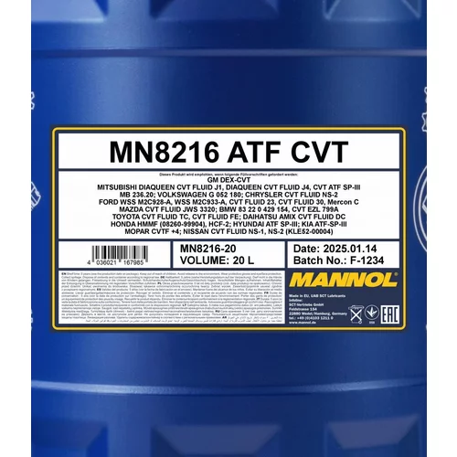 Olej do prevodovky SCT - MANNOL MN8216-20 (SCT Mannol) - obr. 1