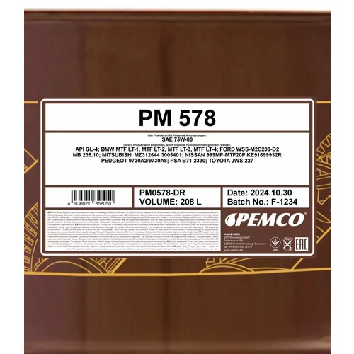 Olej do prevodovky SCT - MANNOL PM0578-DR (SCT Mannol) - obr. 1