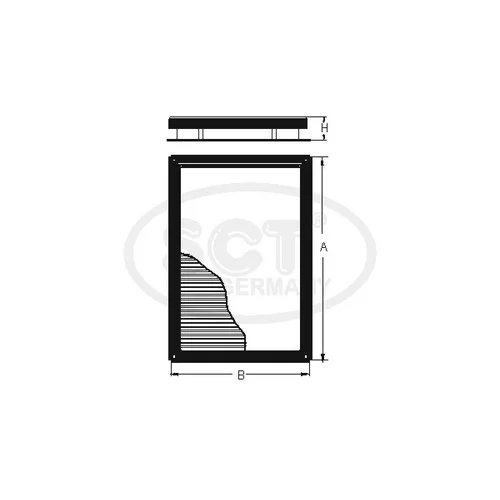 Filter vnútorného priestoru SCT - MANNOL SA 1154 (SCT Mannol) - obr. 2
