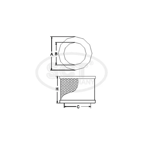 Vzduchový filter SCT - MANNOL SB 3265