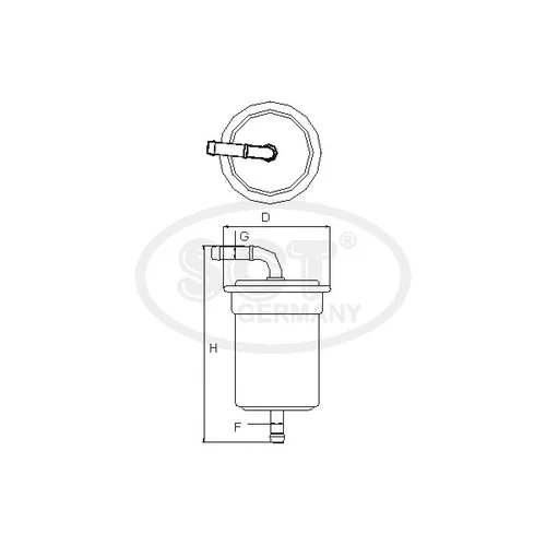 Palivový filter SCT - MANNOL ST 389 (SCT Mannol) - obr. 2