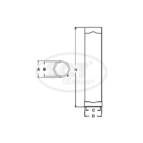 Vzduchový filter SCT - MANNOL SW 3908