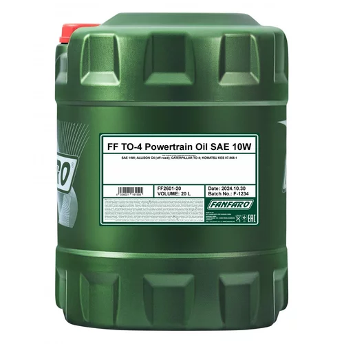 Motorový olej FANFARO 10W-20 POWERTRAIN TO-4 20L