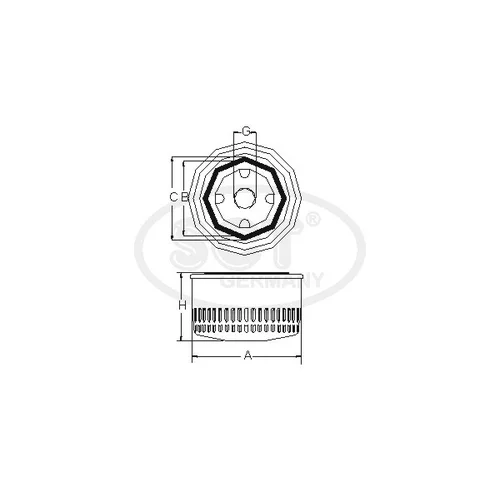 Olejový filter SCT - MANNOL SM 125 (SCT Mannol) - obr. 2