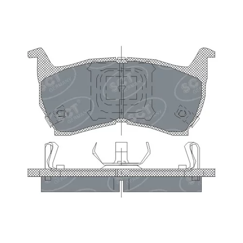 Sada brzdových platničiek kotúčovej brzdy SCT - MANNOL SP 147 PR (SCT Mannol) - obr. 1