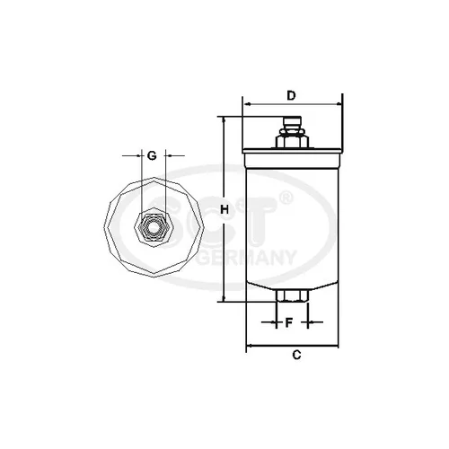 Palivový filter SCT - MANNOL ST 744