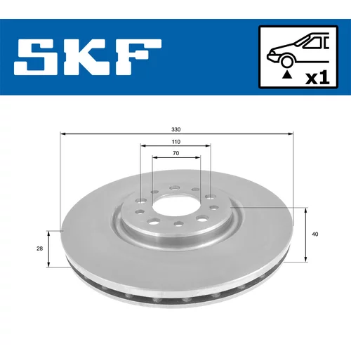 Brzdový kotúč VKBD 80294 V1 /SKF/ - obr. 1