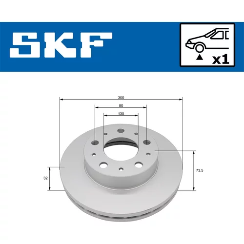 Brzdový kotúč VKBD 81359 V1 /SKF/