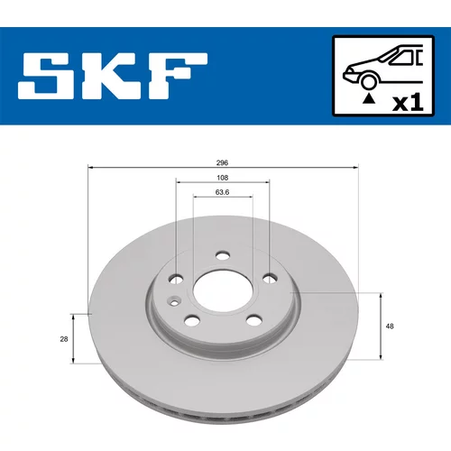 Brzdový kotúč SKF VKBD 81400 V1