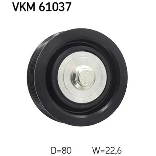 Vratná/vodiaca kladka rebrovaného klinového remeňa VKM 61037 /SKF/ - obr. 1