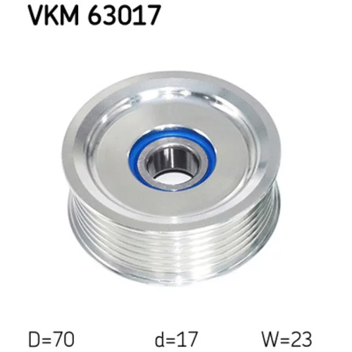 Vratná/vodiaca kladka rebrovaného klinového remeňa VKM 63017 /SKF/ - obr. 1