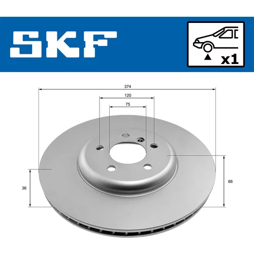 Brzdový kotúč VKBD 80789 V1 /SKF/ - obr. 1