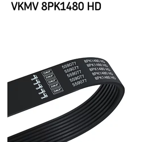 Ozubený klinový remeň SKF VKMV 8PK1480 HD
