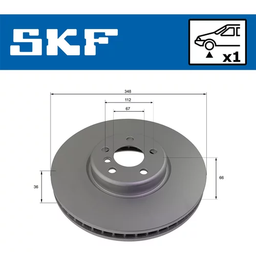 Brzdový kotúč VKBD 81244 V1 /SKF/ - obr. 1
