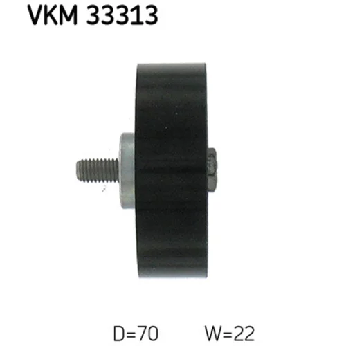Vratná/vodiaca kladka rebrovaného klinového remeňa VKM 33313 /SKF/ - obr. 2