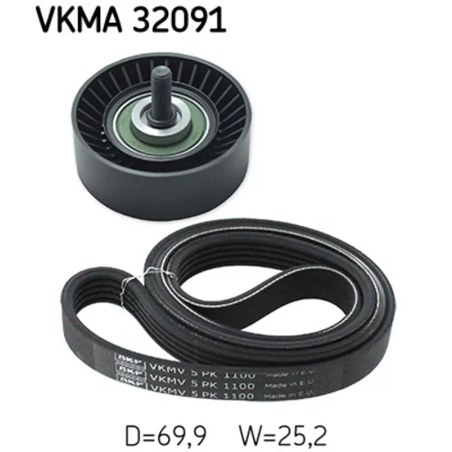 Ozubený klinový remeň - Sada VKMA 32091 /SKF/ - obr. 1