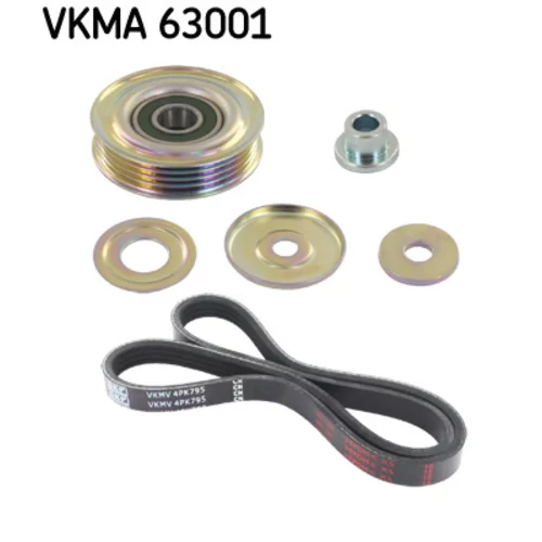 Ozubený klinový remeň - Sada SKF VKMA 63001