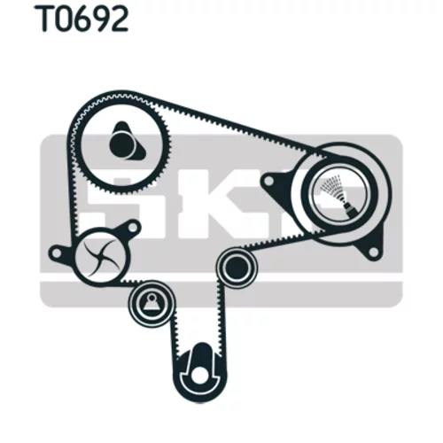 Sada ozubeného remeňa VKMA 94912 /SKF/ - obr. 1