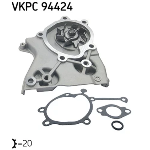 Vodné čerpadlo, chladenie motora VKPC 94424 /SKF/ - obr. 1