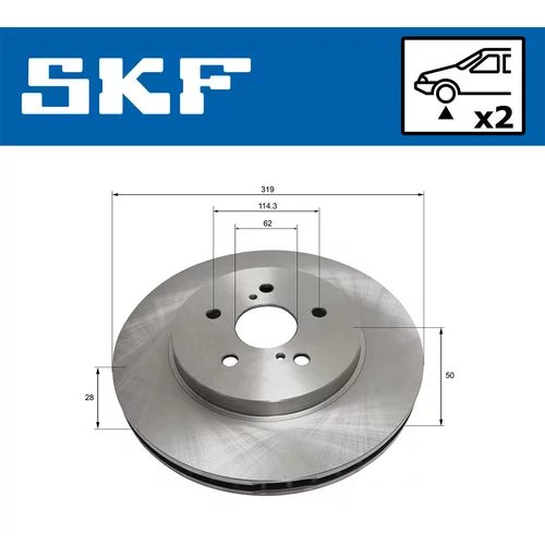 Brzdový kotúč VKBD 80477 V2 /SKF/ - obr. 1