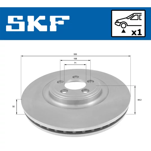 Brzdový kotúč VKBD 81105 V1 /SKF/ - obr. 1