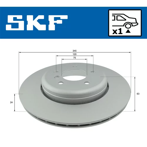 Brzdový kotúč VKBD 90336 V1 /SKF/ - obr. 1