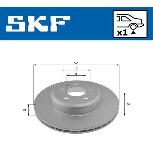 Brzdový kotúč VKBD 90456 V1 /SKF/ - obr. 1