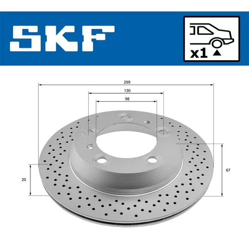Brzdový kotúč VKBD 90746 V1 /SKF/ - obr. 1