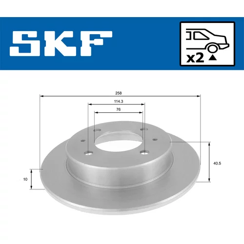 Brzdový kotúč VKBD 90859 S2 /SKF/ - obr. 1