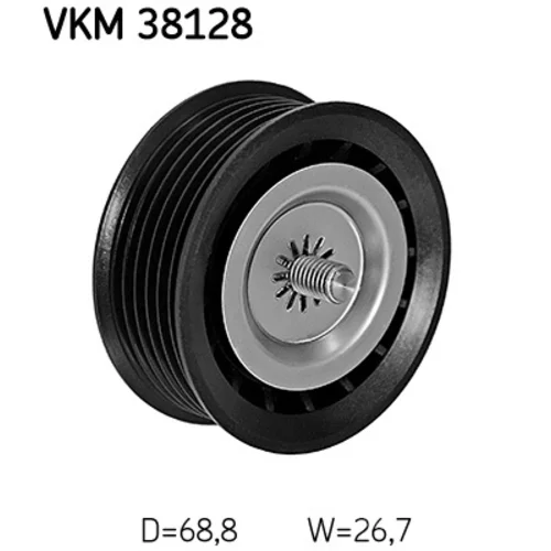 Vratná/vodiaca kladka rebrovaného klinového remeňa VKM 38128 /SKF/ - obr. 4