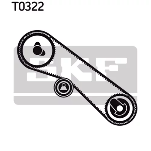 Sada ozubeného remeňa VKMA 91020 /SKF/ - obr. 1