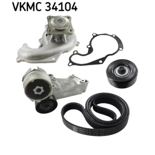 Vodné čerpadlo + sada klinového remeňa SKF VKMC 34104