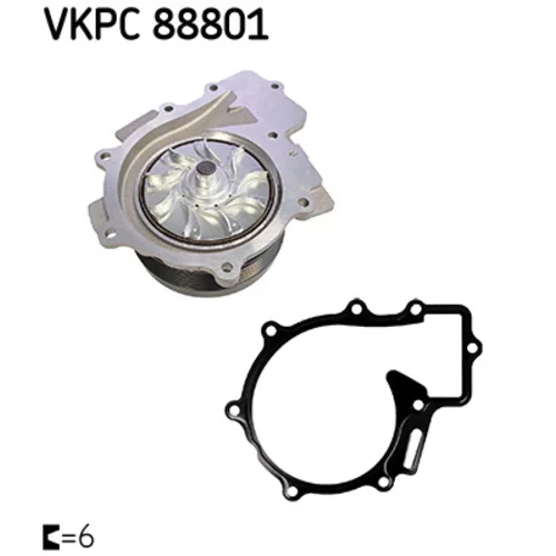 Vodné čerpadlo, chladenie motora VKPC 88801 /SKF/ - obr. 1