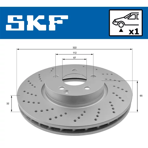Brzdový kotúč VKBD 80085 V1 /SKF/ - obr. 1