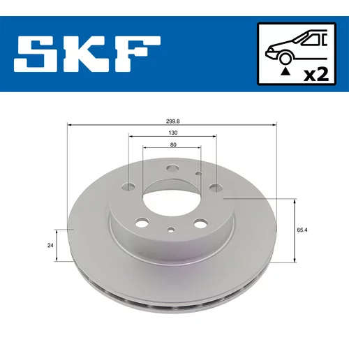 Brzdový kotúč VKBD 80177 V2 /SKF/ - obr. 1