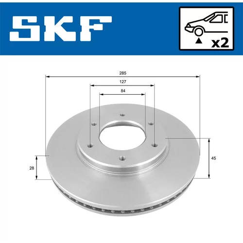Brzdový kotúč VKBD 80591 V2 /SKF/ - obr. 1