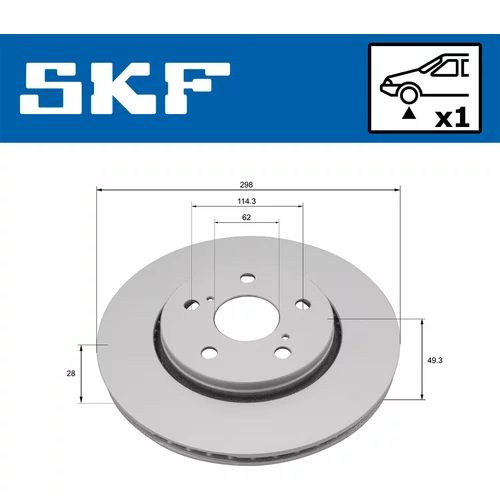 Brzdový kotúč VKBD 81391 V1 /SKF/