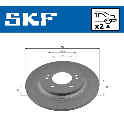 Brzdový kotúč VKBD 90542 S2 /SKF/ - obr. 1
