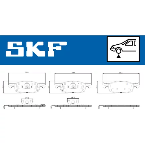 Sada brzdových platničiek kotúčovej brzdy VKBP 81346 A /SKF/ - obr. 1