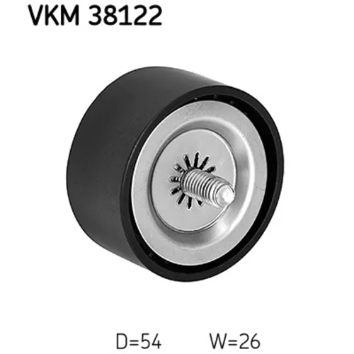Vratná/vodiaca kladka rebrovaného klinového remeňa VKM 38122 /SKF/ - obr. 1