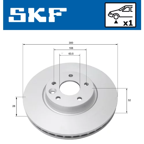 Brzdový kotúč VKBD 80283 V1 /SKF/ - obr. 1