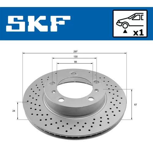 Brzdový kotúč VKBD 80904 V1 /SKF/ - obr. 1